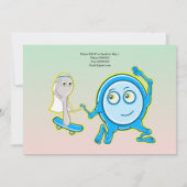 Invitation La fête d'enterrement de vie de garçon de The Dish (Dos)