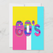 Invitation La fête des années 80 est absolument géniale des a (Dos)