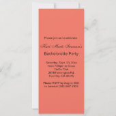 Invitation La fête des filles, la fête de la ville - la pêche (Dos)