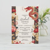 Invitation La Fête des mariées bilingue asiatique Hei Bold (Debout devant)