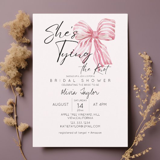 Invitation La Fête des mariées branchée de la boue qu'elle no