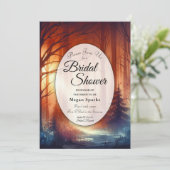 Invitation La Fête des mariées de l'automne dans la forêt (Debout devant)