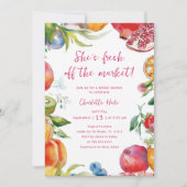 Invitation La Fête des mariées des agriculteurs sur le marché (Devant)