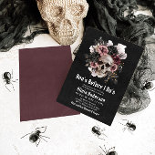 Invitation La Fête des mariées d'Halloween Skull Boo's Before