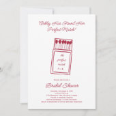 Invitation La Fête des mariées Parfaite, Doodle Matchbook (Devant)