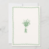 Invitation La Fête des mariées verte du marché (Dos)