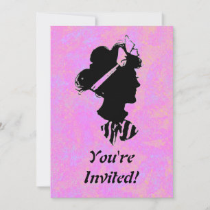 Invitation La Fête des Mères Vintage Silhouette