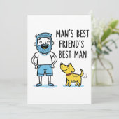 Invitation La Fête des pères du meilleur ami de l'homme (Debout devant)