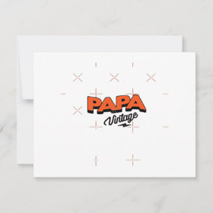 Invitation La fête des pères ou Noël ! Un cadeau rétro qui va