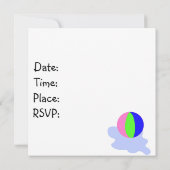 Invitation La fête des trois ours (Dos)