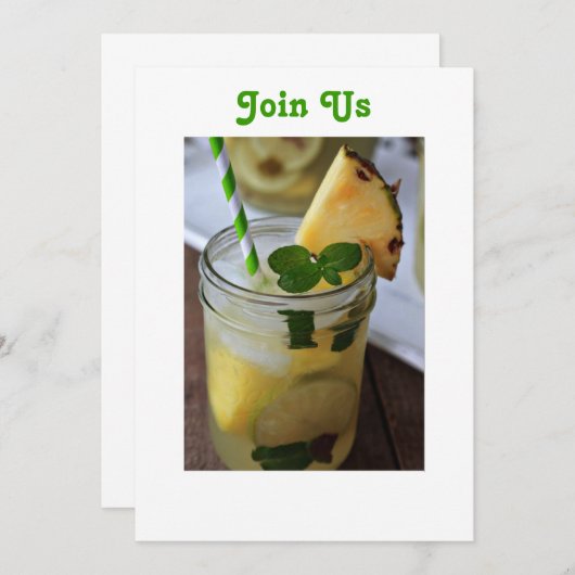 INVITATION LA FÊTE D'ÉTÉ INVITÉE (Devant / Derrière)