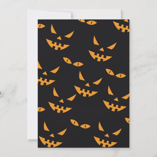 Invitation La fête d'Halloween (Dos)