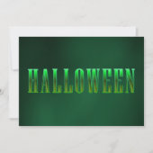 Invitation La fête d'Halloween adulte moderne élégante typogr (Devant)