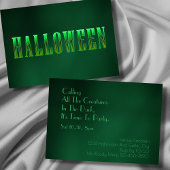 Invitation La fête d'Halloween adulte moderne élégante typogr