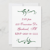 Invitation La Fête du Christ de Snowgloba Invite (Dos)