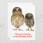 Invitation La fête du duc d'Owl Duo (Devant / Derrière)