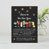 Invitation La fête du Nouvel An (Debout devant)