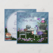 Invitation La Fête Du Thé Du Pays Des Merveilles Apporte Un B (Devant / Derrière)