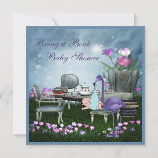 Invitation La Fête Du Thé Du Pays Des Merveilles Apporte Un B (Devant)