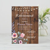 Invitation La fête florale de la retraite éclaire le Invitati (Debout devant)