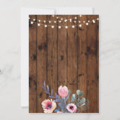 Invitation La fête florale de la retraite éclaire le Invitati (Dos)