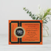 Invitation La fête mascarade d'Halloween (Debout devant)