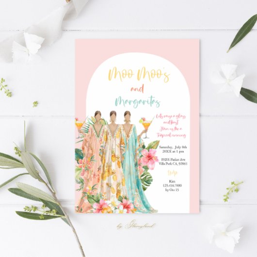 Invitation La fête tropicale de Moo Moo's & Margaritas