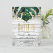 Invitation La ficelle de feuille de fromage suisse allume le (Debout devant)