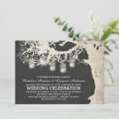 Invitation La ficelle de pot de maçon allume le mariage de (Debout devant)