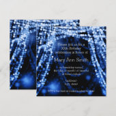 Invitation La ficelle élégante de fête d'anniversaire allume (Devant / Derrière)