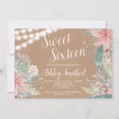 Invitation La ficelle florale de Papier d'emballage (Devant)