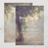 Invitation La ficelle rêveuse d'arbre allume le baby shower (Devant / Derrière)