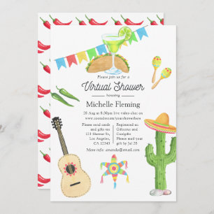 Invitation La Fiesta Taco mexicaine sur une Fête des mariées