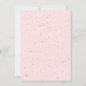 Invitation La Fille Au-Dessus Du Baby shower Lune (Dos)