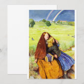 Invitation La Fille aveugle de John Everett Millais (Devant / Derrière)