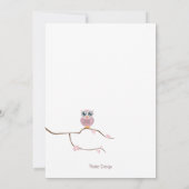 Invitation La fille de douche de Whooo (Dos)