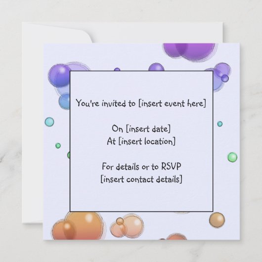 Invitation La Fille de l'Anime de Bunny (Dos)