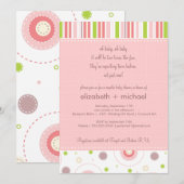 Invitation La fille jumelle d'amusement couple l'invitation (Devant / Derrière)