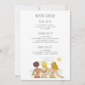 Invitation La Fin De Semaine De La Bachelorette (Dos)