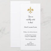 Invitation La Fleur de Lis (Devant / Derrière)