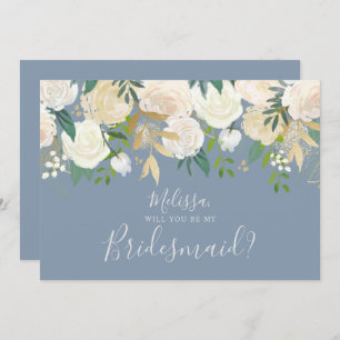 Invitation La Floraison D'Aquarelle Blanche Sera Ma Porte-Mèr