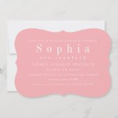 INVITATION LA FLORALE DE COULEUR D'EAU BLEUE GRADUÉE (Dos)