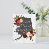 Invitation La florale de l'état de l'Alaska sera-t-elle ma se (Debout devant)