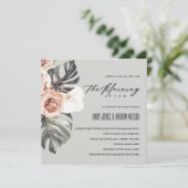 INVITATION LA FLORE DE MONSTERA DE RUST GRIS LE MATIN APRÈS L (Debout devant)