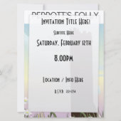 Invitation La Folie de Perrott, Edgbaston, Birmingham (Dos)