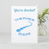 Invitation La force est la maison Frisbee (Debout devant)