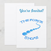 Invitation La force est la maison Frisbee (Devant / Derrière)