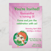 Invitation La forêt magique d'Alyssa (Devant / Derrière)