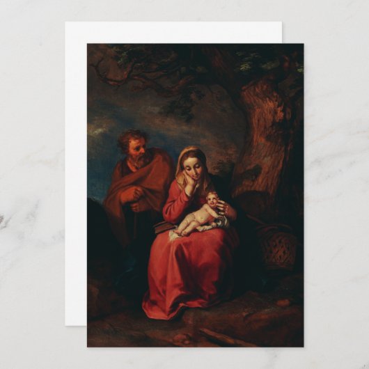 Invitation La Fuite en Égypte par Abraham Bloemaert (Devant / Derrière)