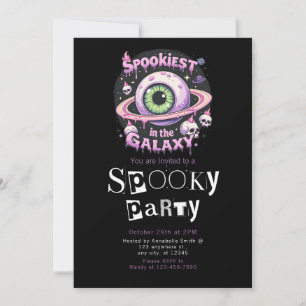 Invitation La galaxie la plus effrayante Halloween Moderne Mi